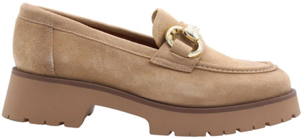 Stijlvolle loafers voor vrouwen Ctwlk. , Beige , Dames - 38 EU