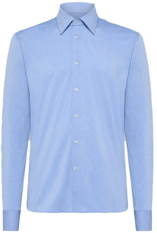 Stijlvolle Overhemden voor Mannen en Vrouwen RRD , Blue , Heren - L