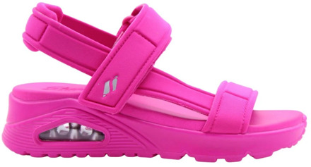 Stijlvolle platte sandalen voor vrouwen Skechers , Pink , Dames - 36 Eu,35 EU