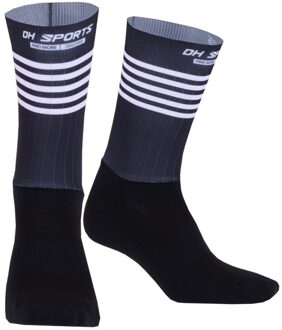 Stijlvolle Professionele Anti Slip Fietsen Sokken Mens Vrouwen Antislip Fiets Wandelen Camping Running Sport Sokken zwart