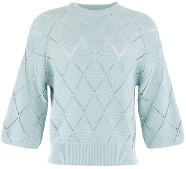 Stijlvolle Pullover Sweater Anna Van Toor , Blue , Dames - 2Xl,Xl,L,M,S