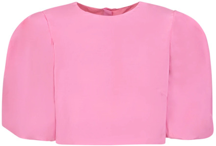 Stijlvolle roze blouse voor vrouwen Msgm , Pink , Dames - S,Xs