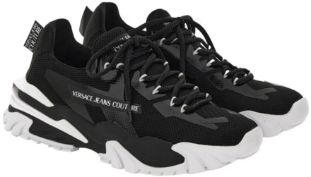 Stijlvolle Scarpa Sneakers voor Mannen Versace Jeans Couture , Black , Heren - 41 Eu,45 Eu,39 Eu,40 Eu,44 EU