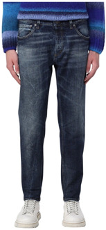 Stijlvolle Slim-fit Jeans voor Mannen Dondup , Blue , Heren - W34