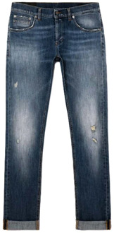 Stijlvolle Slim-Fit Ritchie Jeans Dondup , Blue , Heren - W29
