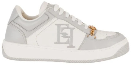 Stijlvolle Sneakers voor Mannen en Vrouwen Elisabetta Franchi , White , Dames - 36 Eu,39 Eu,38 Eu,40 EU
