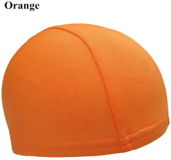 Stijlvolle Stretch Beanie Hoed Sport Running Fietsen Zachte Dunne Warme Katoen Skull Cap sneldrogend cap Effen Cap Oranje