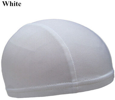 Stijlvolle Stretch Beanie Hoed Sport Running Fietsen Zachte Dunne Warme Katoen Skull Cap sneldrogend cap Effen Cap wit