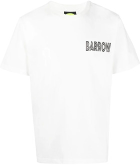 Stijlvolle T-Shirt Collectie Barrow , White , Heren - Xl,L,M,S,Xs