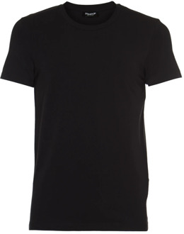 Stijlvolle T-shirts en Polos Dondup , Black , Heren - 2Xl,Xl,L,M,S