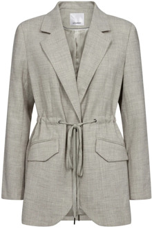 Stijlvolle Tie String Blazer Co'Couture , Gray , Dames - Xl,L,M,S,Xs