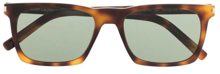 Stijlvolle vierkante zonnebril voor vrouwen Saint Laurent , Brown , Dames - 54 MM