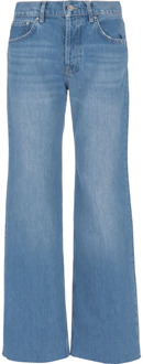 Stijlvolle Wide Jeans voor Vrouwen Anine Bing , Blue , Dames - W30