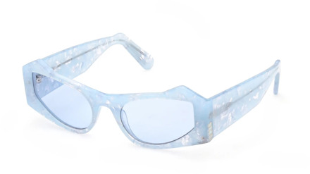 Stijlvolle zonnebril in kleur 86V Gcds , Blue , Dames - 53 MM