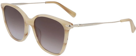 Stijlvolle zonnebril Longchamp , Beige , Dames - 54 MM