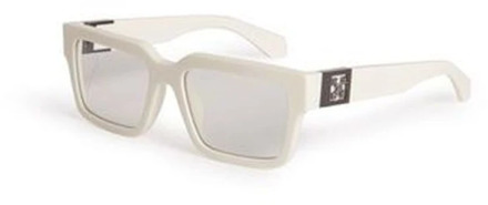 Stijlvolle zonnebril Off White , White , Unisex - 54 MM