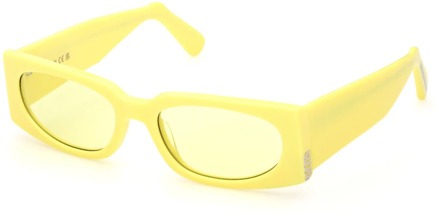Stijlvolle zonnebril voor modebewuste vrouwen Gcds , Yellow , Dames - 56 MM