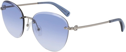 Stijlvolle zonnebril voor modebewuste vrouwen Longchamp , Gray , Dames - 58 MM