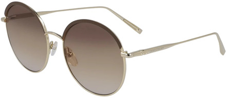 Stijlvolle zonnebril voor modebewuste vrouwen Longchamp , Yellow , Dames - 56 MM