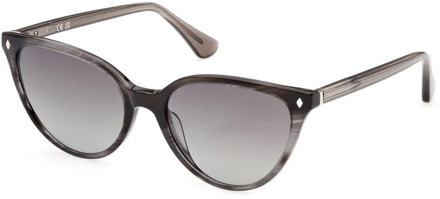 Stijlvolle zonnebril voor moderne vrouwen WEB Eyewear , Gray , Dames - 54 MM