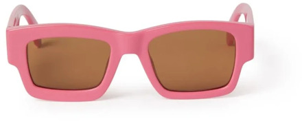 Stijlvolle zonnebril voor modieuze uitstraling Palm Angels , Pink , Unisex - 50 MM