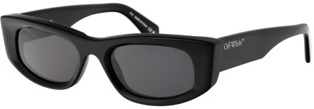Stijlvolle zonnebril voor zonnige dagen Off White , Black , Unisex - 51 MM