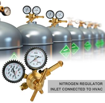 Stikstof Drukregelaar 0-800 Psi Drukregelaar Klep Koper 6MPA 10MPA 25MPA Gas Druk Meetinstrumenten