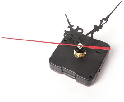 Stille Grote Wandklok Quartz Uurwerk Mechanisme Zwart En Rood Handen Repair Kit Tool Set