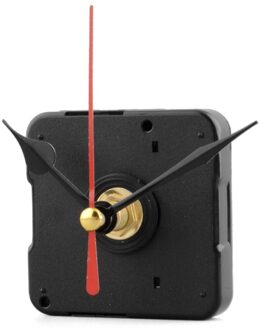 Stille Klok Quartz Uurwerk Mechanisme Rode en Zwarte Hand Deel Reparatie Tool Set Wandklok Onderdelen Accessoires Home Deco Gereedschap