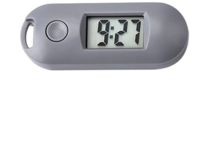 Stille Lichtgevende Abs Digitale Elektronische Klok Student Examen Studie Bibliotheek Zakhorloge Groene Achtergrondverlichting Lcd-scherm Mini Draagbare grijs