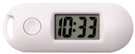 Stille Lichtgevende Abs Digitale Elektronische Klok Student Examen Studie Bibliotheek Zakhorloge Groene Achtergrondverlichting Lcd-scherm Mini Draagbare wit