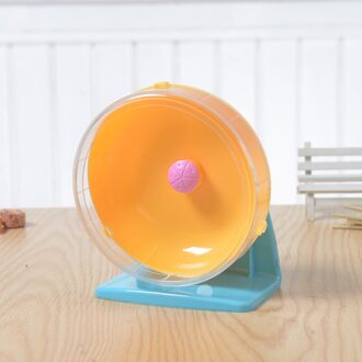 Stille Loopwiel Hamster Wheel Midden Wiel Kleine Hamster Speelgoed Loopwiel Beugel 16M oranje