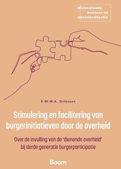 Stimulering en facilitering van burgerinitiatieven door de overheid -  E.M.M.A. Driessen (ISBN: 9789047302230)