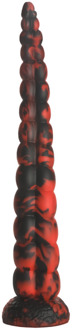 Stinger - Siliconen Dildo - Rood/Zwart - Stinger - Siliconen Dildo - Rood/Zwart