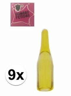 Stinkbommetjes - glas - 9x stuks - Fopartikelen - 1 April grappen - Rot geintjes