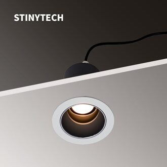 Stinytech Moderne Verzonken Led Spotlight Cob Plafondlamp 10W Hotel Diepe Anti Glare Muur Wasmachine Spot Light 3000K warm wit