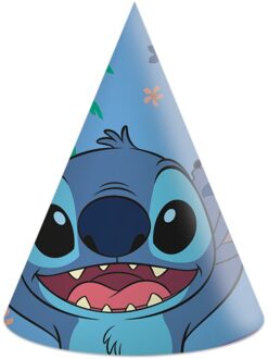 Stitch Feesthoedjes (6st) Blauw