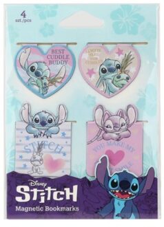 Stitch pastel magnetische boekenleggers à 4 stuks cuddle