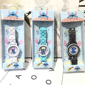 Stitch Star Star Baby Baby Watch Student Boy Girl Cartoon Waterproof Quartz Watch Portable Clock Child Birthday Gift 3