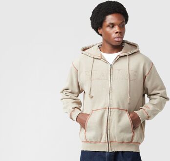Stitched Full Zip Hoodie, beige