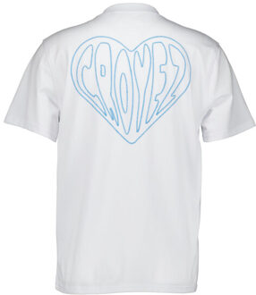 Stitched heart t-shirts cr1-pf25-15 Wit