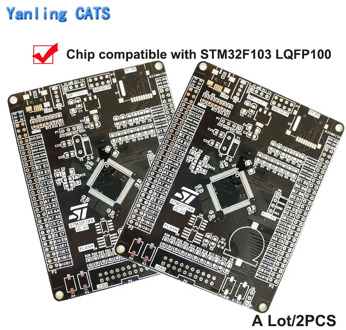 STM32f103 ARM Cortex M3 Empty Development Board DIY Welding for MCU STM32F103VE VB VC VG VFT6 LQFP100 Pin Chip 2PCS ZL-03