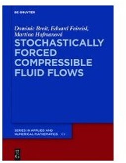 Stochastically Forced Compressible Fluid Flows