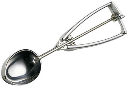 Stöckel IJsportioneerlepel op kaart - 1/30Ltr zilver