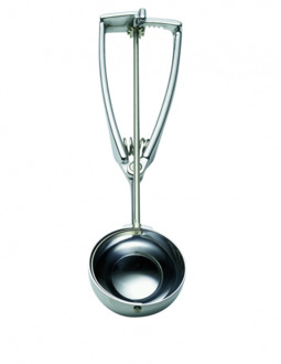 Stöckel IJsportioneerlepel op kaart - Ø30mm - 1/100Ltr zilver