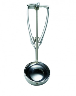 Stöckel IJsportioneerlepel op kaart - Ø49mm - 1/30Ltr zilver