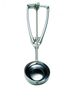 Stöckel IJsportioneerlepel op kaart - Ø51mm - 1/24Ltr zilver