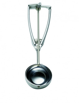 Stöckel IJsportioneerlepel op kaart - Ø56mm - 1/20Ltr zilver