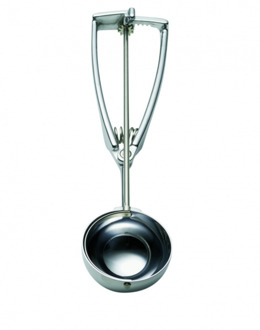 Stöckel IJsportioneerlepel op kaart - Ø59mm - 1/16Ltr zilver