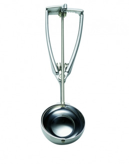 Stöckel IJsportioneerlepel op kaart - Ø67mm - 1/12Ltr zilver